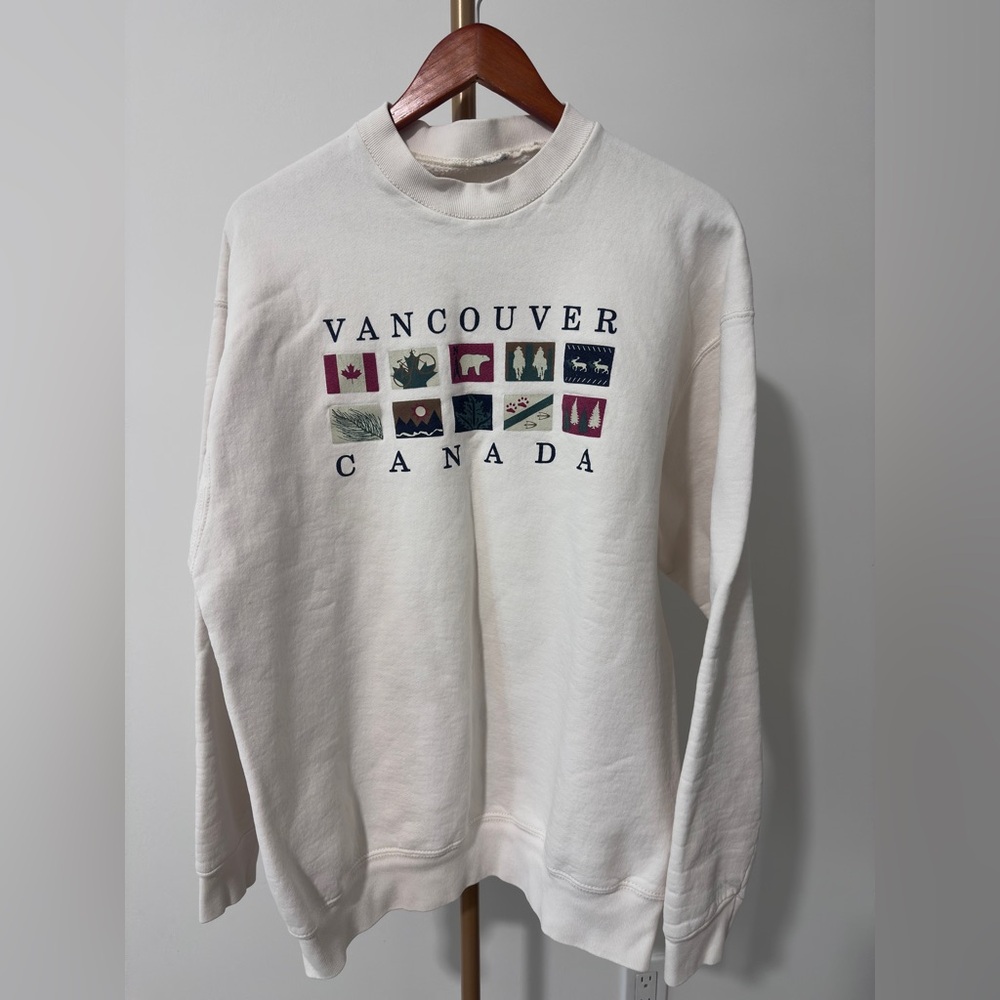 Vintage Vancouver Canada Oversized Sweatshirt Medium Large